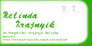 melinda krajnyik business card